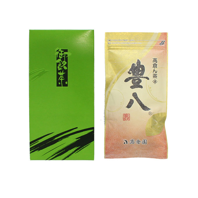 豊八® 和紙平袋・赤 100g × 1本【箱入り・贈答（ギフト）】