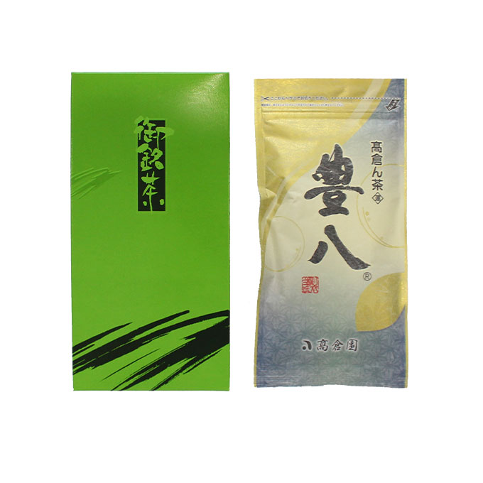 豊八® 和紙平袋・青 100g × 1本【箱入り・贈答（ギフト）】