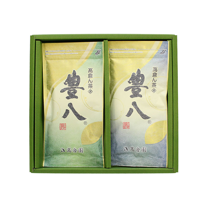 豊八® 平袋【2本 詰合せ】和紙（緑 100g × 1本、青 100g × 1本）