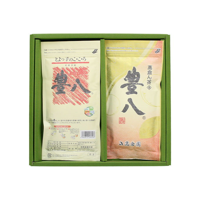 豊八® 平袋【2本 詰合せ】和紙・赤 100g × 2本